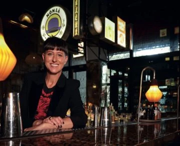 Inés de los Santos en su bar CoChinChina