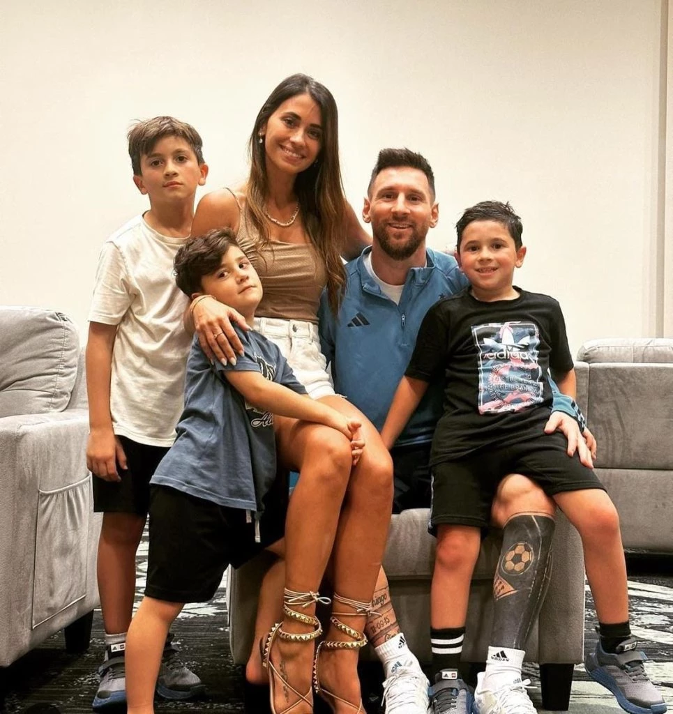 Familia Messi. Imagen redes sociales.