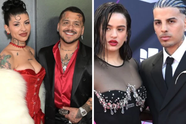 Cazzu y Christian Nodal pasaron Año Nuevo con Rosalía y Rauw Alejandro