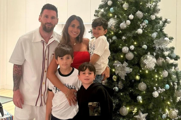 Lionel Messi y su familia