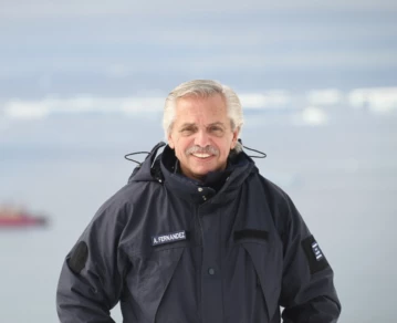 Alberto Fernández en Marambio