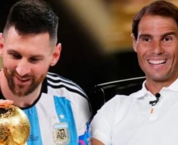 El emotivo intercambio entre Messi y Nadal por la nominación de ambos como "deportista del año"