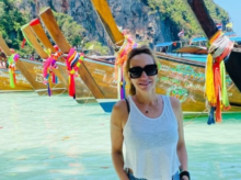 Las exóticas vacaciones de Analía Franchín en Tailandia