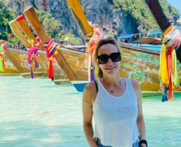 Las exóticas vacaciones de Analía Franchín en Tailandia