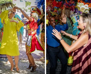 Máxima Zorreguieta durante su gira por el Caribe
