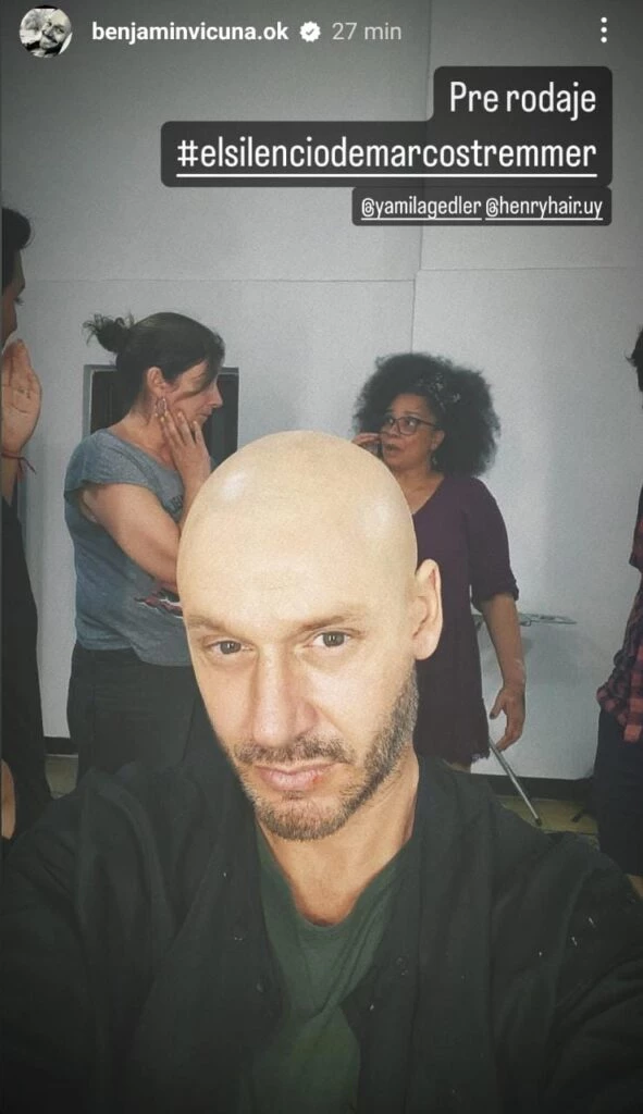 Benjamín Vicuña mostró su drástico cambio de look