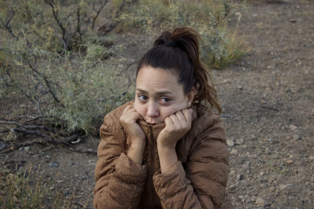 Jésica Azcurra, autora del relato en primera persona, en uno de esos momentos en los que se replanteaba su participación. 