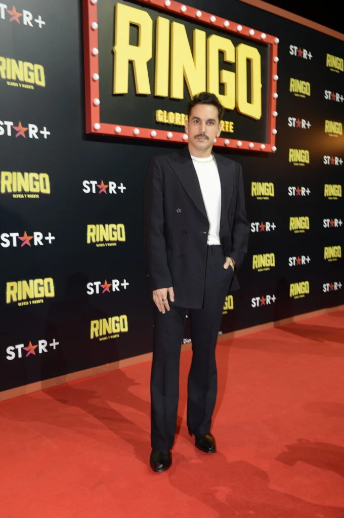 Martín Slipak, uno de los protagonistas de Ringo, la serie, en la premiere. Foto: Diego García.