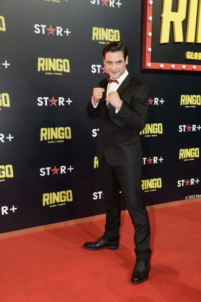 Jerónimo Bosia, quien interpreta a Ringo Bonavena, en la premiere de la serie