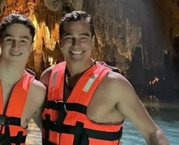 Las fotos de las divertidas vacaciones de Hernán Drago y su hijo Luka