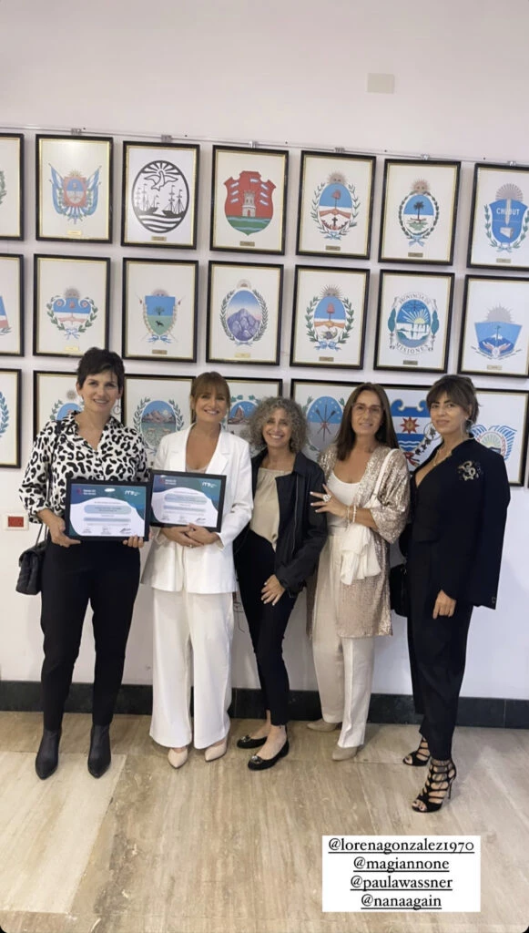 Gabriela Arias uriburu distinguida en el Senado. Foto: IG.