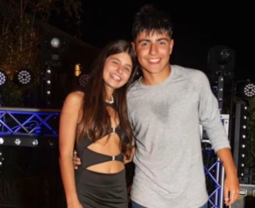 Benjamín Aguero y Sofía Gramajo, su novia