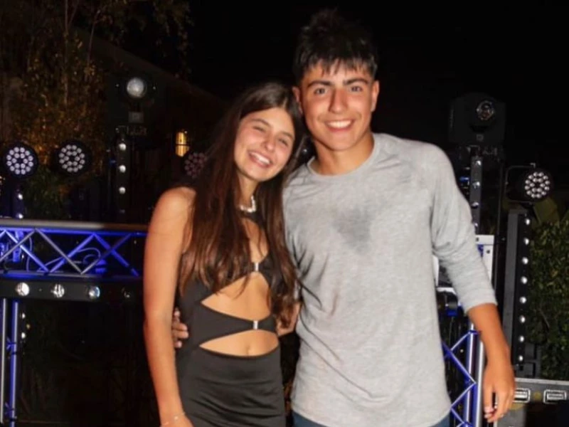 Benjamín Aguero y Sofía Gramajo, su novia