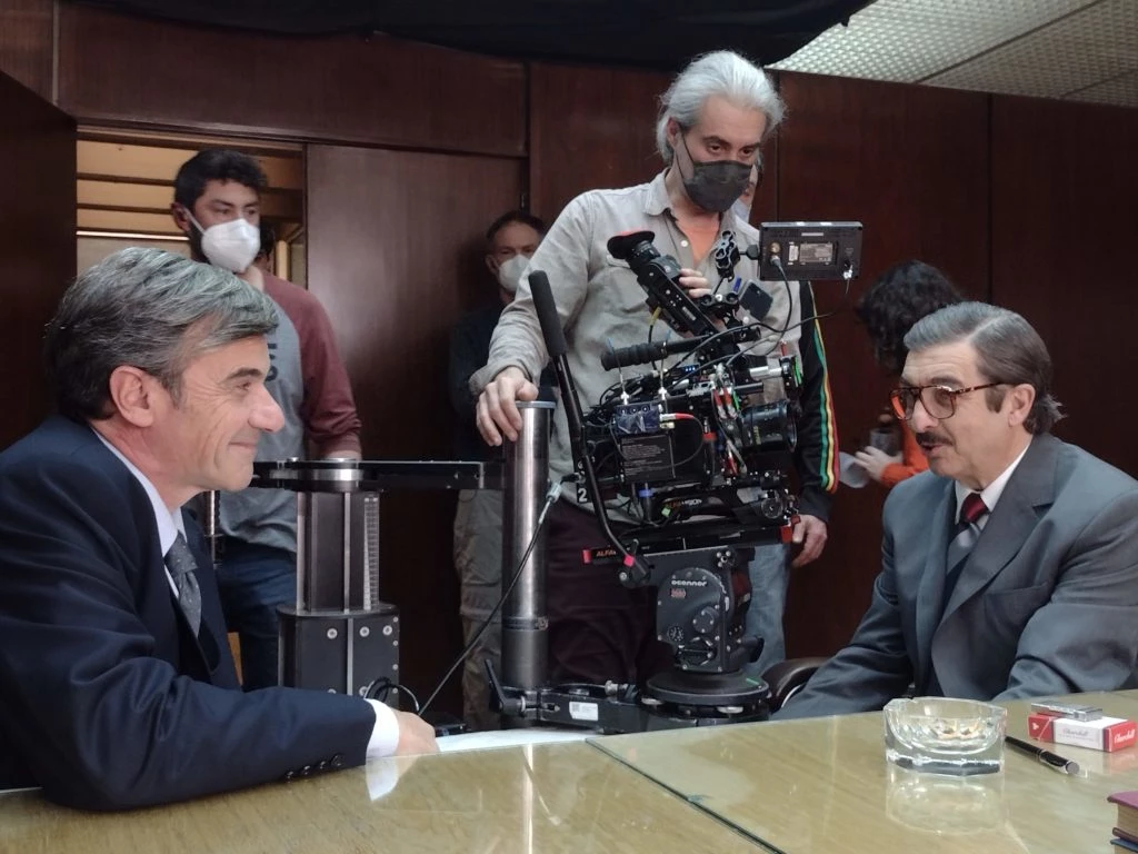 Gabriel Fernandez (Bruzzo) y Ricardo Darín (Strassera) en una escena de
Argentina, 1985