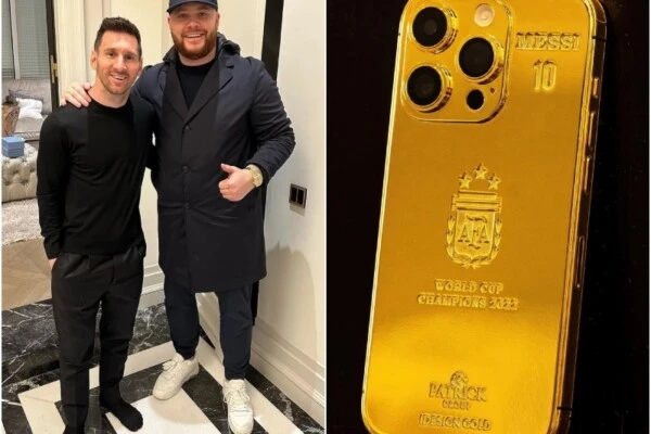 lionel messi iphone oro