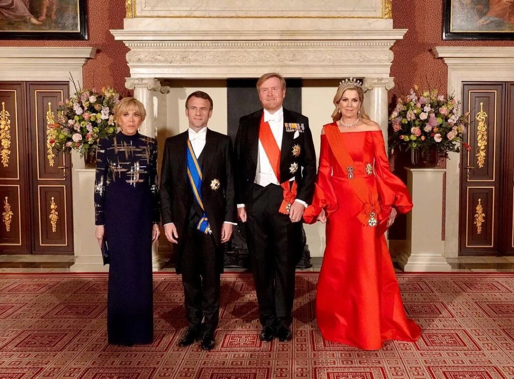 El total red representó el ítem destacado de su presencia en la noche de gala. 