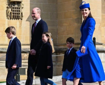 El look total blue del Príncipe William y Kate Middleton