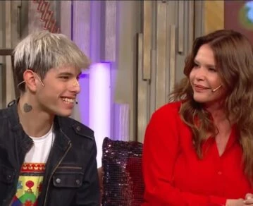 El sincericidio de Nazarena Vélez sobre su hijo Chyno Agostini.Foto captura de pantalla