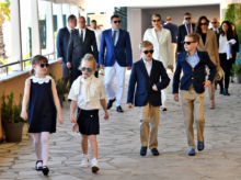 Charlene de Mónaco junto a sus hijos fashionistas