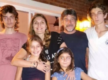 pachu peña, esposa e hijos