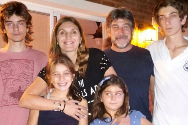 pachu peña, esposa e hijos
