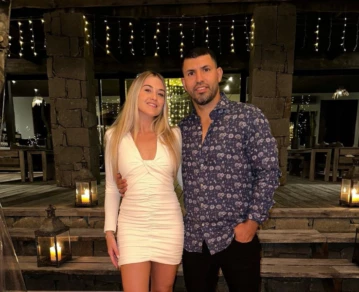 Sergio Kün Agüero y Sofía Calzetti