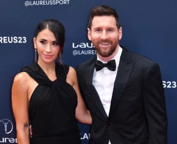 Antonela Roccuzzo y Lionel Messi. Foto archivo.