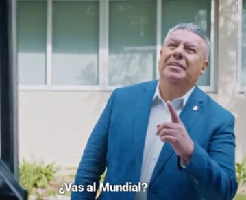 Chiqui Tapia en el spot del Sub-20