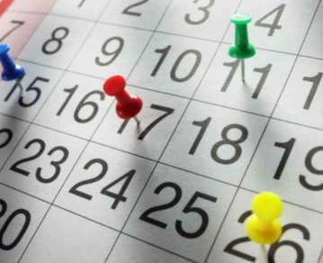 Los próximos feriados nacionales.