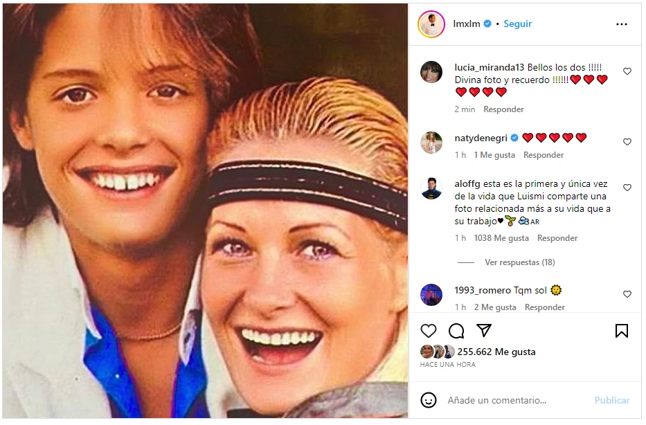 El posteo de Luis Miguel en Instagram.
