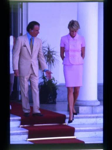 El encuentro de Lady Di y Carlos Menem
