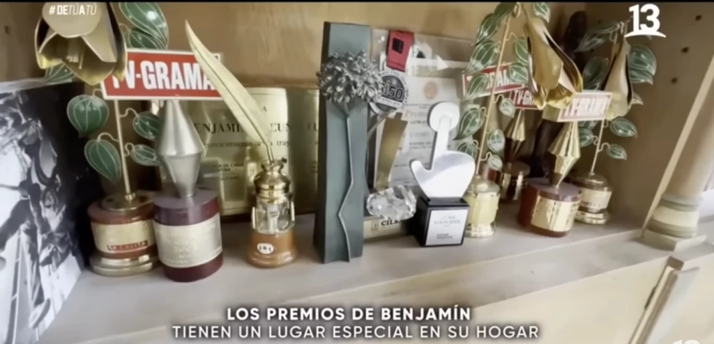 Vicuña atesora los premios nacionales e internacionales que recibió en su carrera.