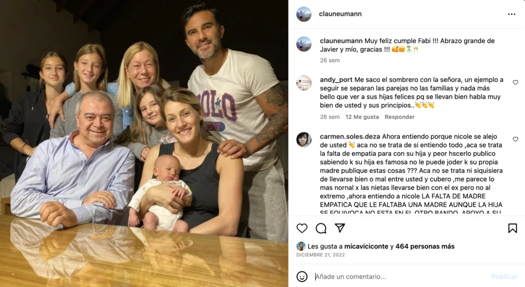 El mensaje de Claudia Neumann para Fabián Cubero.