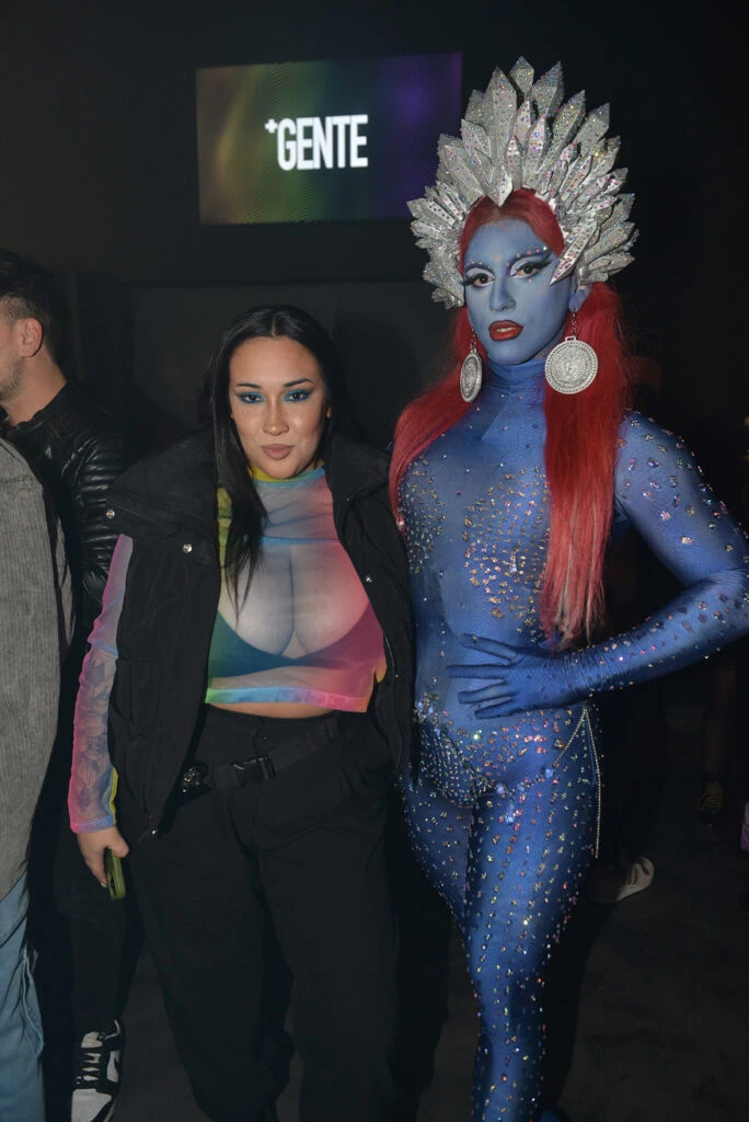 Evelyn Botto y Dyhzy en la fiesta +GENTE