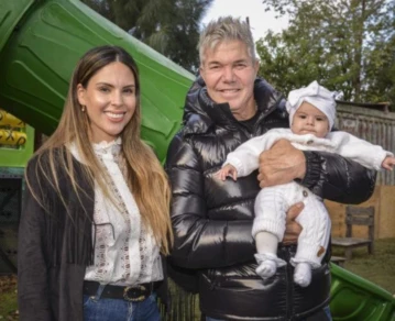 Barby Franco, Fernando Burlando y Sarah Burlando. Foto archivo.