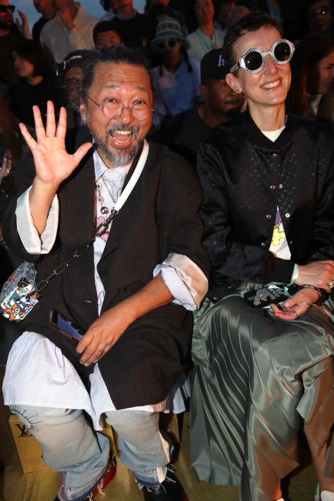 El artista Takashi Murakami también dijo presente en el Pont Neuf de París. 