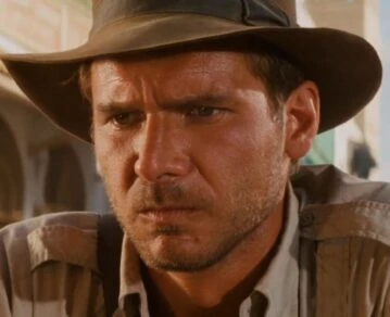 Harrison Ford en Indiana Jones y el Arca Perdida