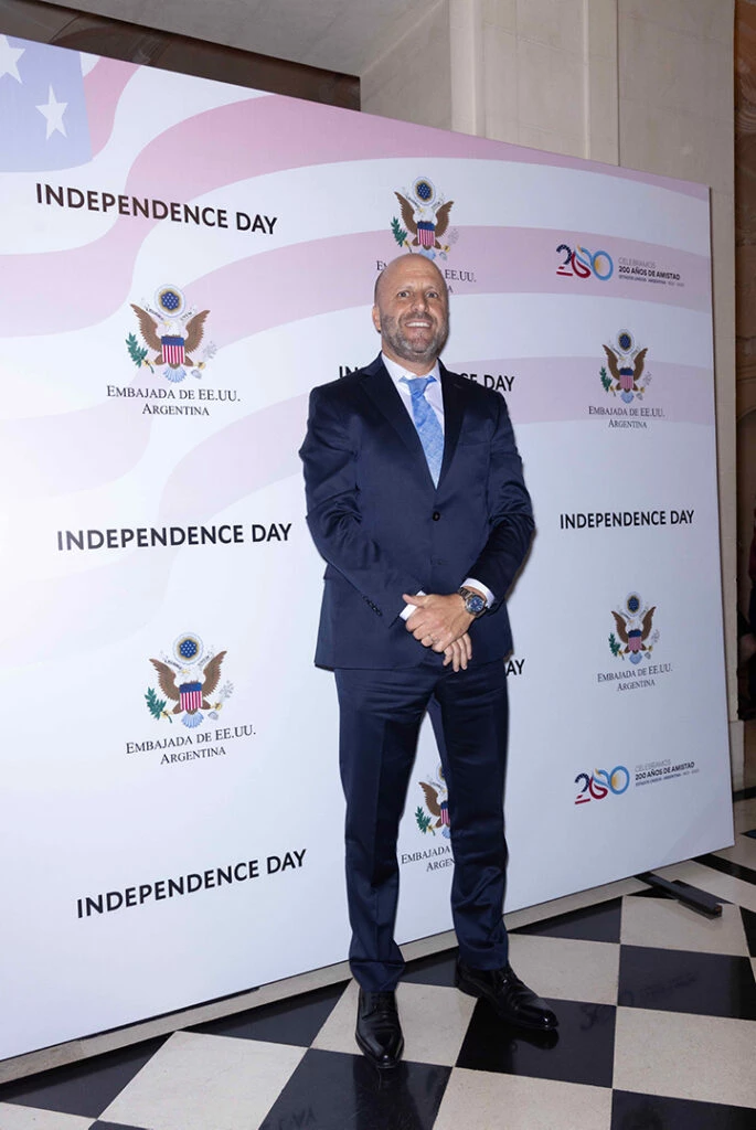 El juez Mariano Borinsky en los festejos por el 247º aniversario de la independencia de Estados Unidos