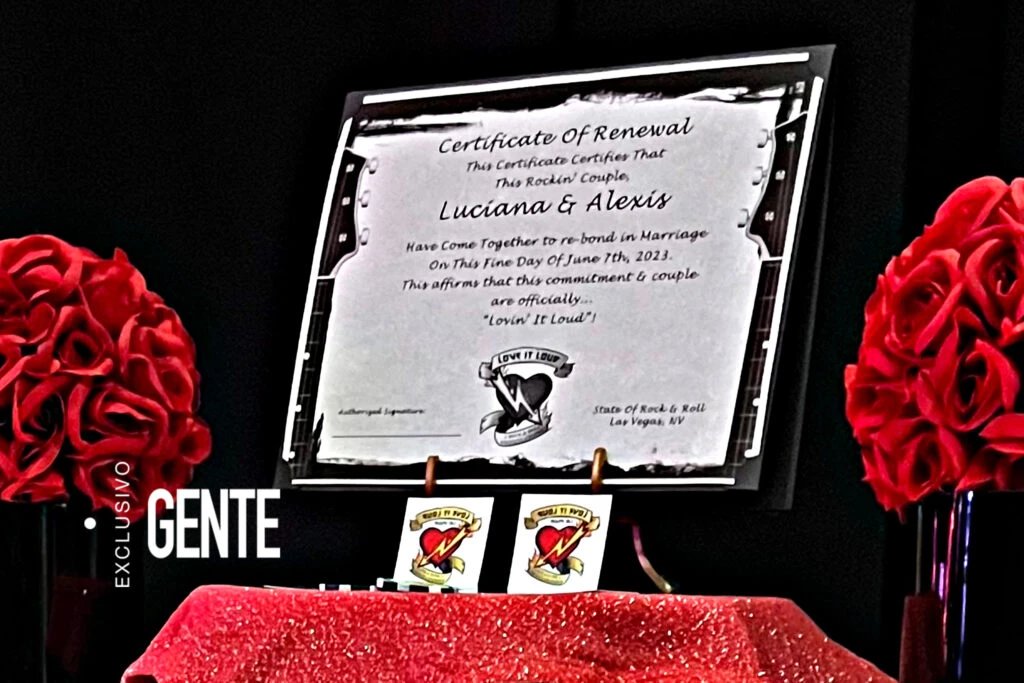 El certificado matrimonial.