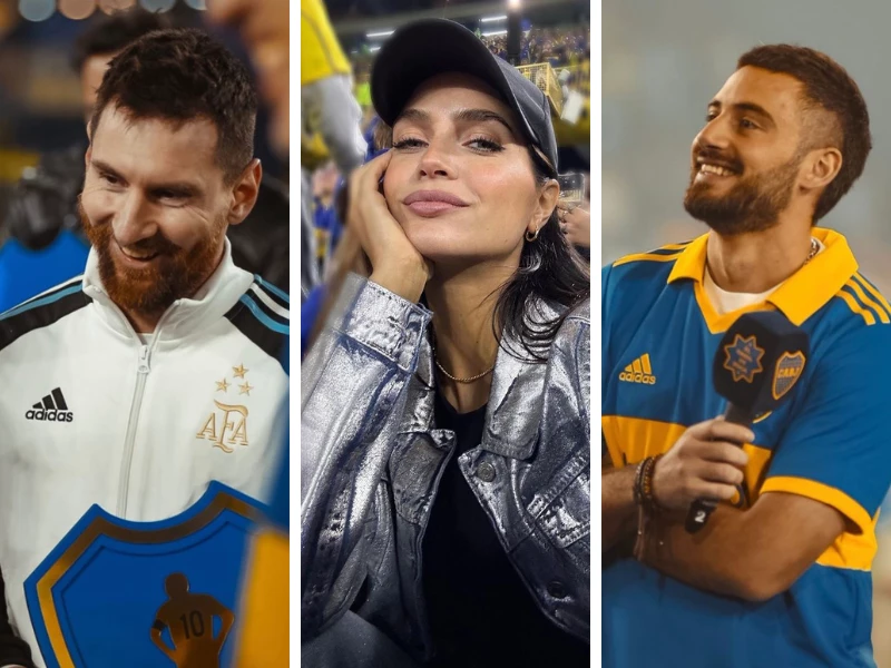Messi, Zaira Nara y Nico Occhiato, fueron algunos de los famosos que asistieron a la despedida de Riquelme