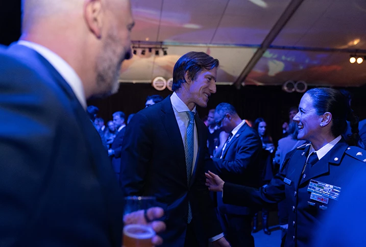 Iván de Pineda en los festejos por la Independencia de Estados Unidos