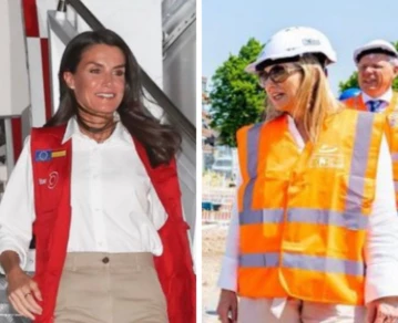 Las reinas Maxima y Letizia dejaron los vestidos protocolares y se lucieron con sus looks "obreros"