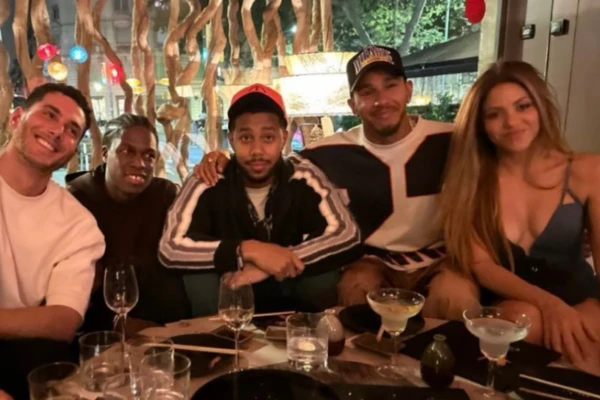 Shakira y Lewis Hamilton