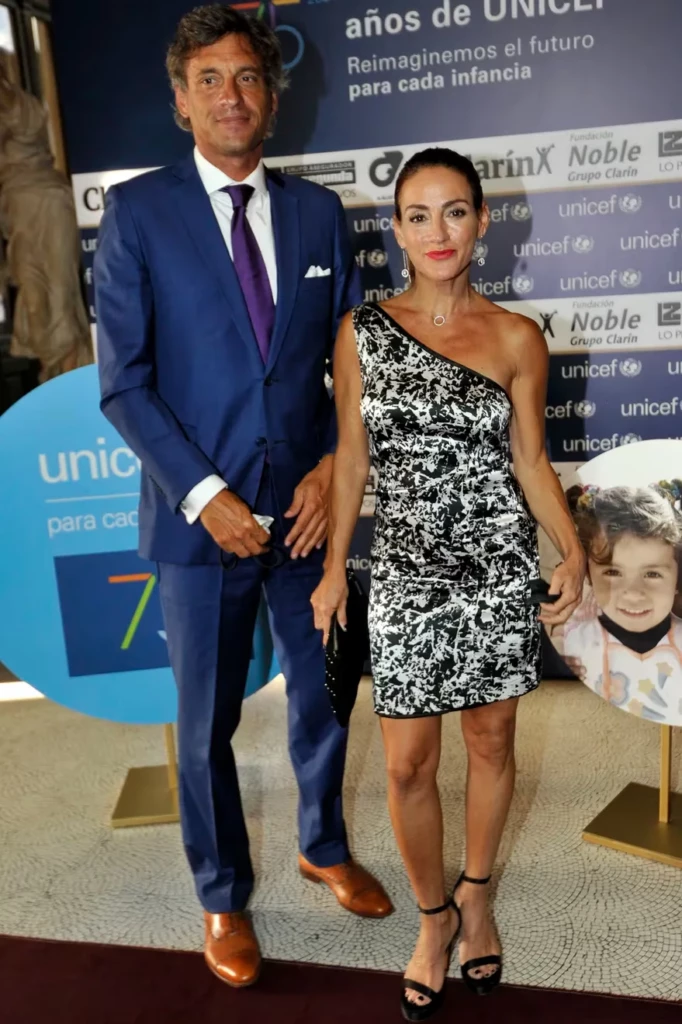 Eleonora Wexler en una gala de UNICEF en 2021 con su último novio.