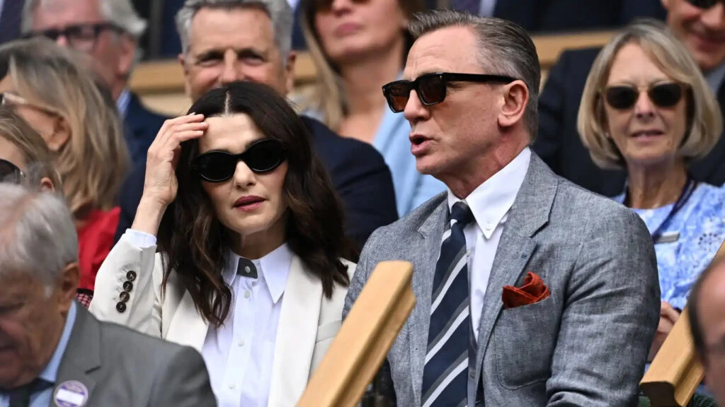 Daniel Craig durante la final masculina de Wimbledon. Foto archivo