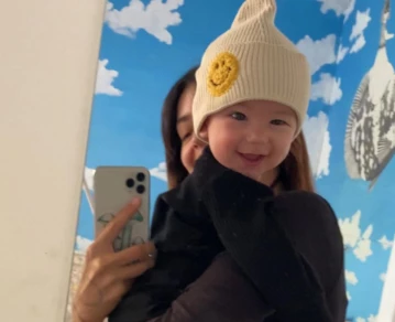 Calu Rivero y su hijo, Aito de la Rúa