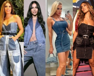 Las famosas que se sumaron a la tendencia del denim on denim