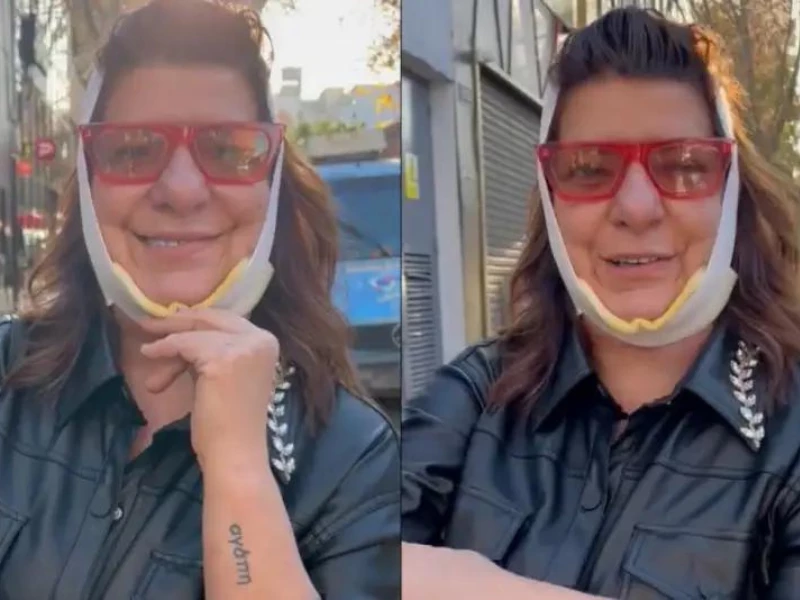 Andrea Taboada se sometió a una cirugía estética. Captura de pantalla. 