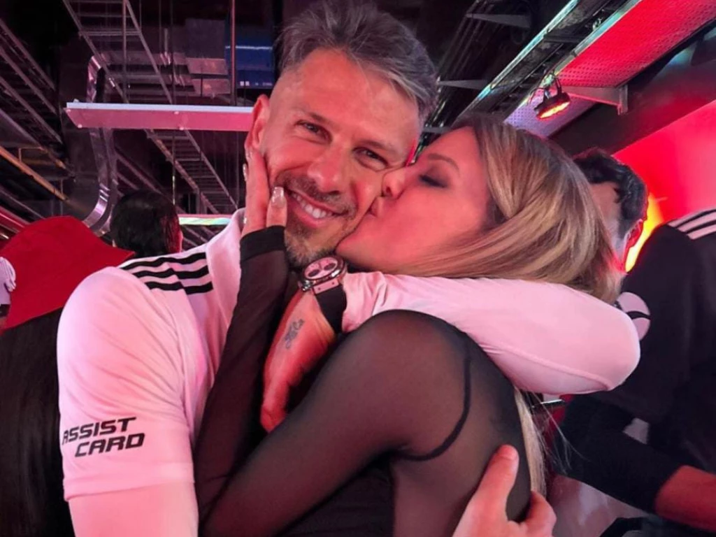 Evangelina Anderson celebró el triunfo de Martín Demichelis con River