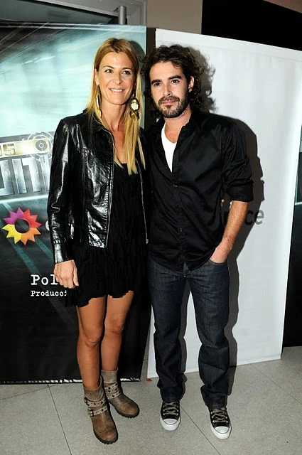 Nicolás Cabré y Eugenia Tobal en el lanzamiento de la ficción Los únicos. 